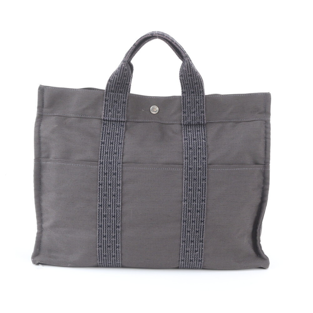 Hermes Herline MM Tote Bag, Handbag, Shoulder Gray, Men's